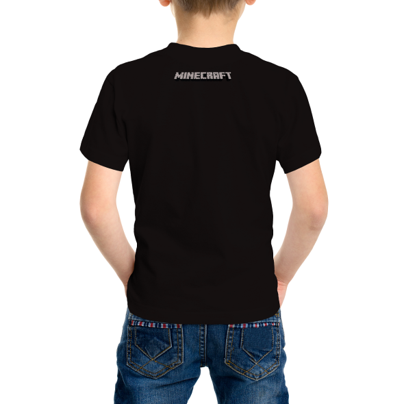 Kizmoo Superstyle_Mine-Craft_Alex & Steeve Sea T-shirt Top Boy Girl Ready Stock