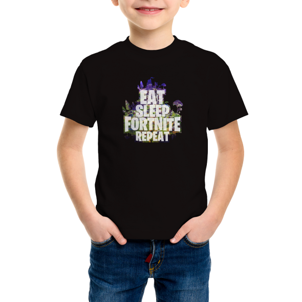 Fortnite Sleep Repeat Kids T-Shirt
