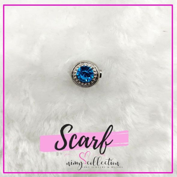 Keronsang Batu Zirconia Pin Tudung Murah Brooch Crystal Fashion Accessories Baby Brooch Zirconia Brooch | Round Shape