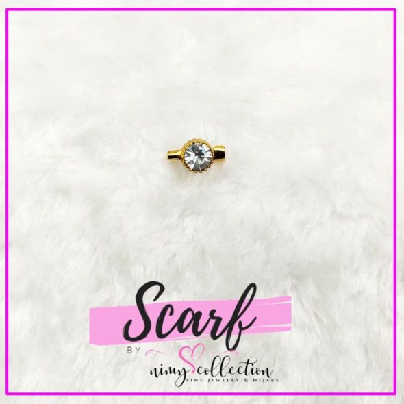 Keronsang Batu Zirconia Pin Tudung Murah Brooch Crystal Fashion Accessories Baby Brooch Zirconia Brooch | Small Shape