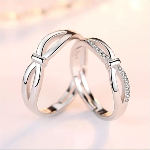 [READY STOCK] Sterling Silver 925 with Zirconia Couple Ring | ARC20