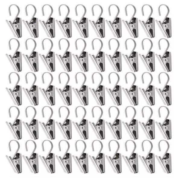 10 PCS Rejected Curtain Clips with Hook (Old stock)