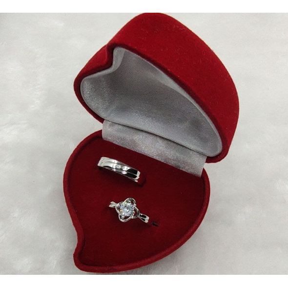 [READY STOCK] Sterling Silver 925 with Zirconia Couple Ring | ARC59