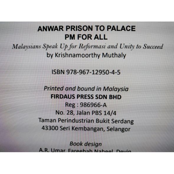 ANWAR PRISON TO PALACE, PM FOR ALL
