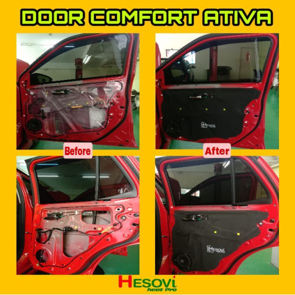 Door Insulator Perodua Ativa Soundproof, Heat And Vibration (Hesovi) Penebat Haba Pintu