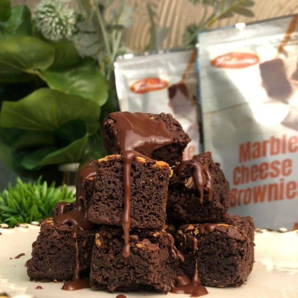 [READY STOCK] Marble Cheese Brownies