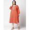 aLL Embroidered Light Red Casual Kurta